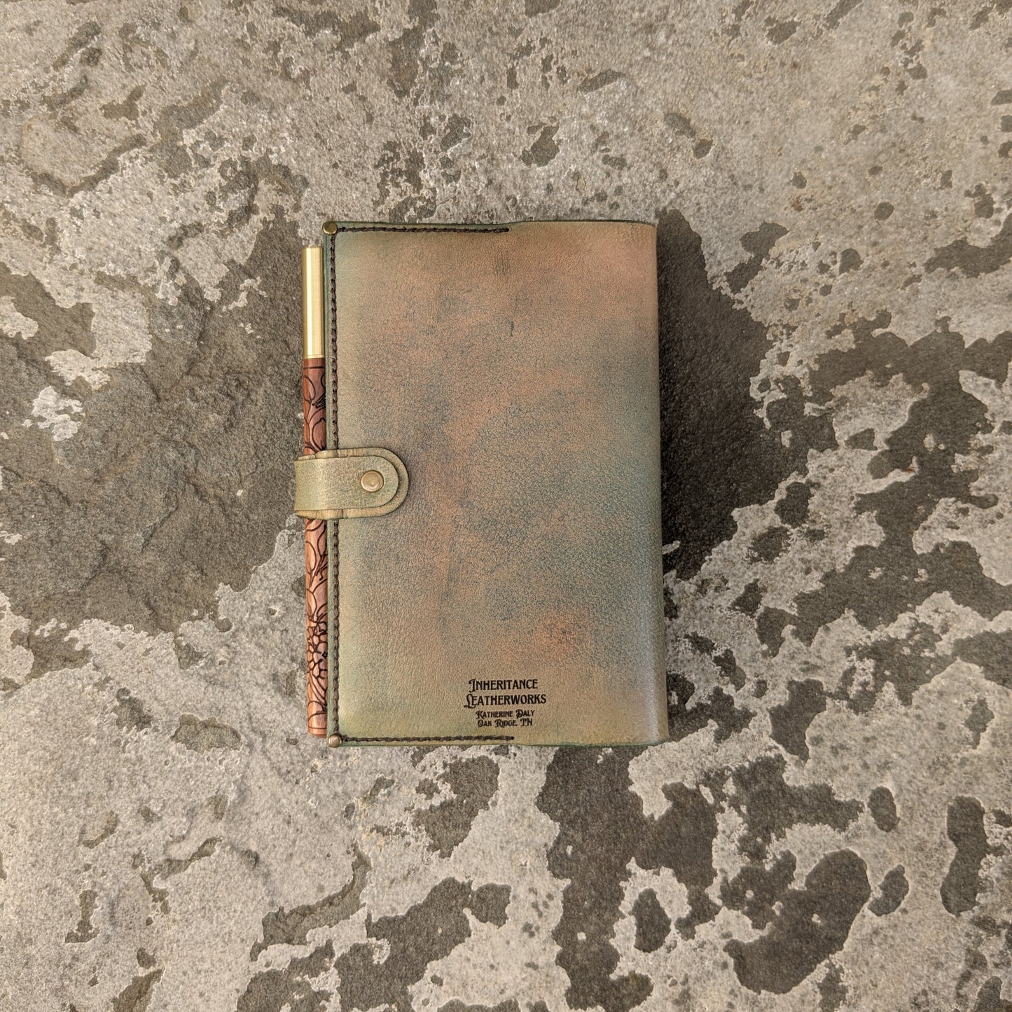 Scroll Corner Small Blue Journal