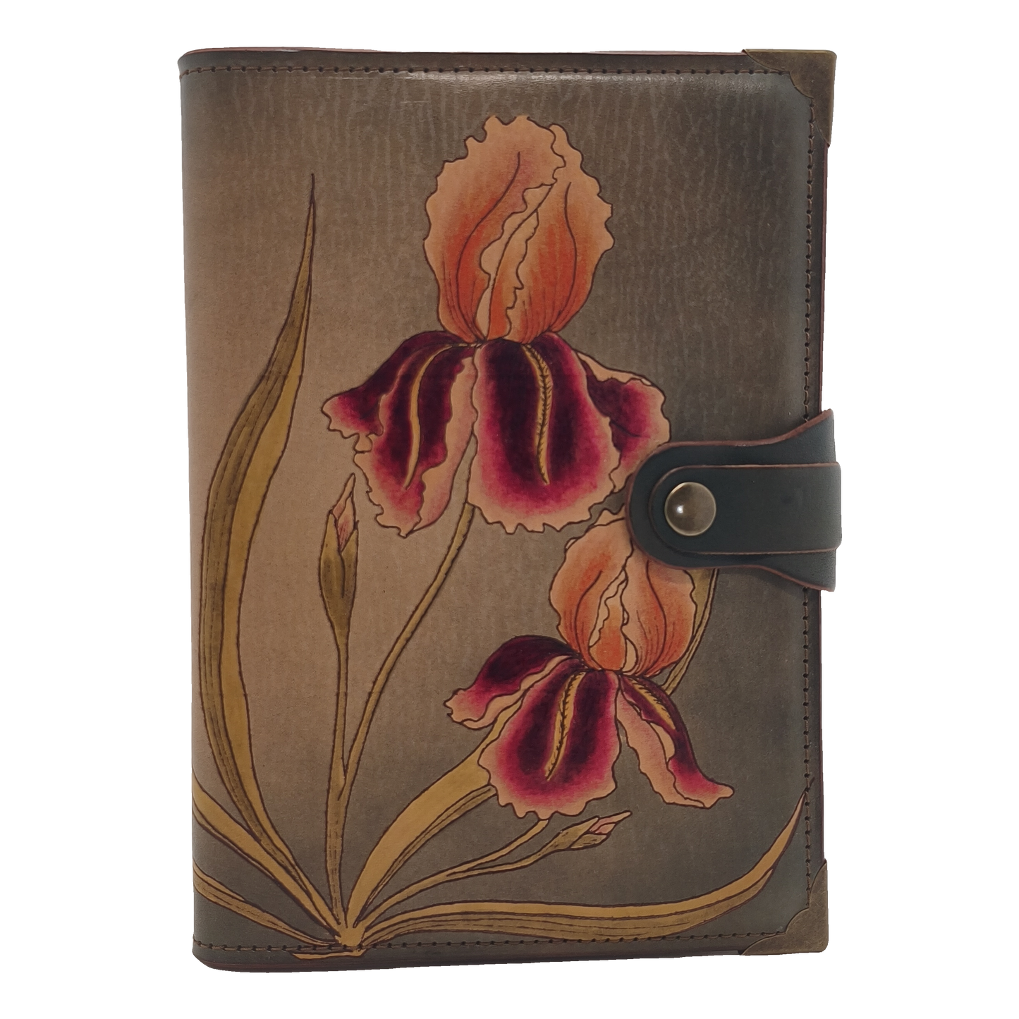 Iris Large Journal Verdigris