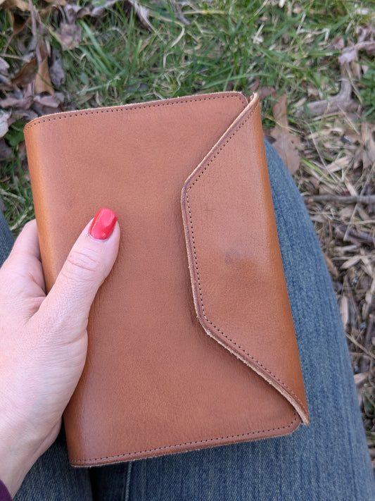 Tan Compact Bible Cover with ESV Bible