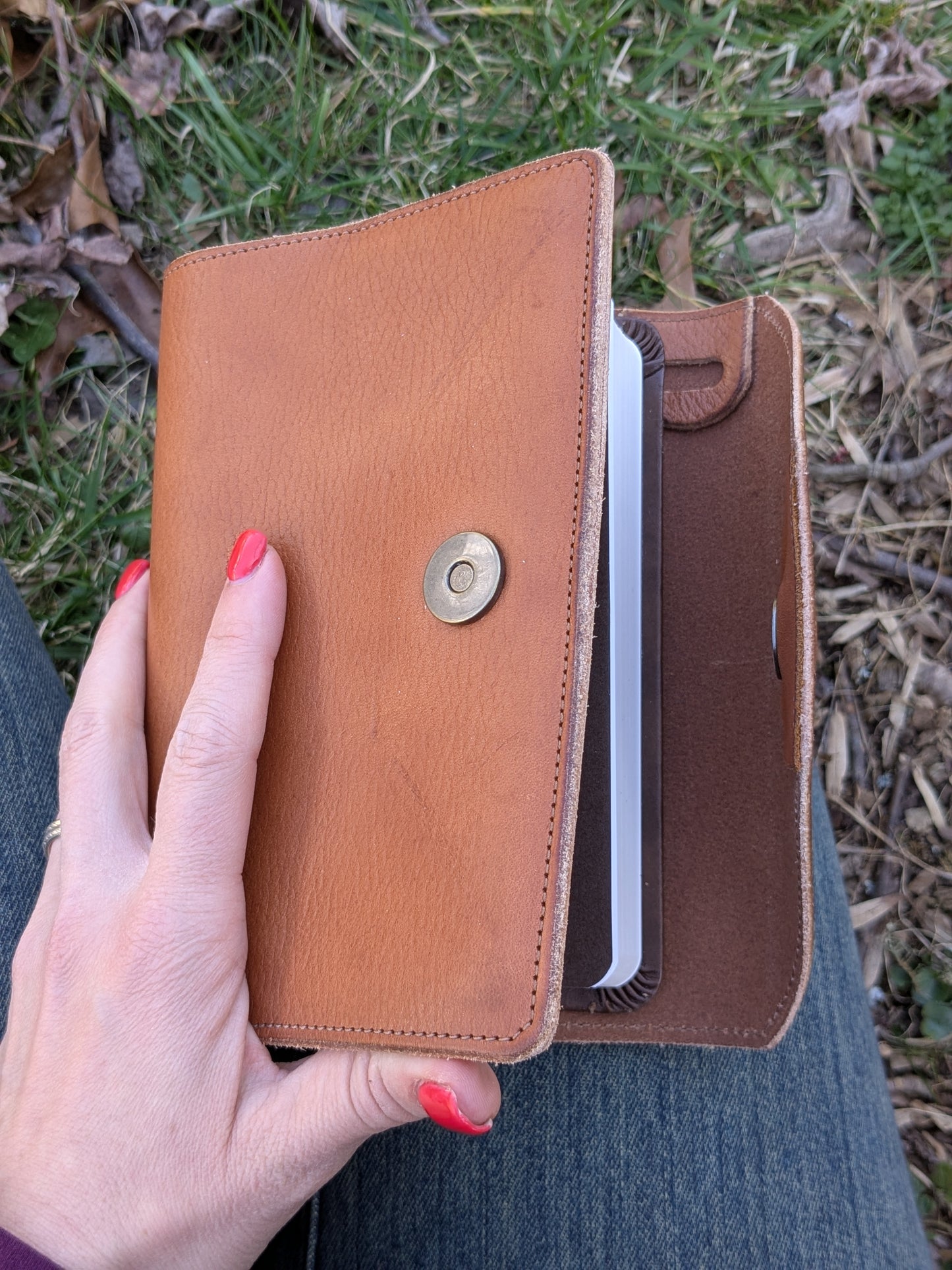 Tan Compact Bible Cover with ESV Bible