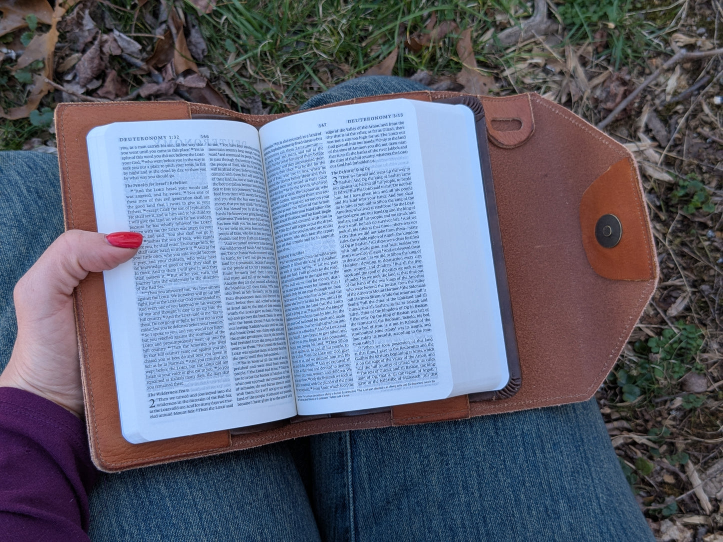 Tan Compact Bible Cover with ESV Bible