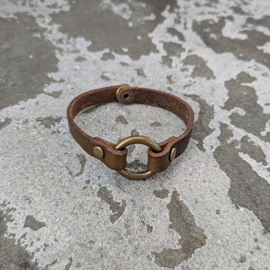 O-Ring Leather Bracelet