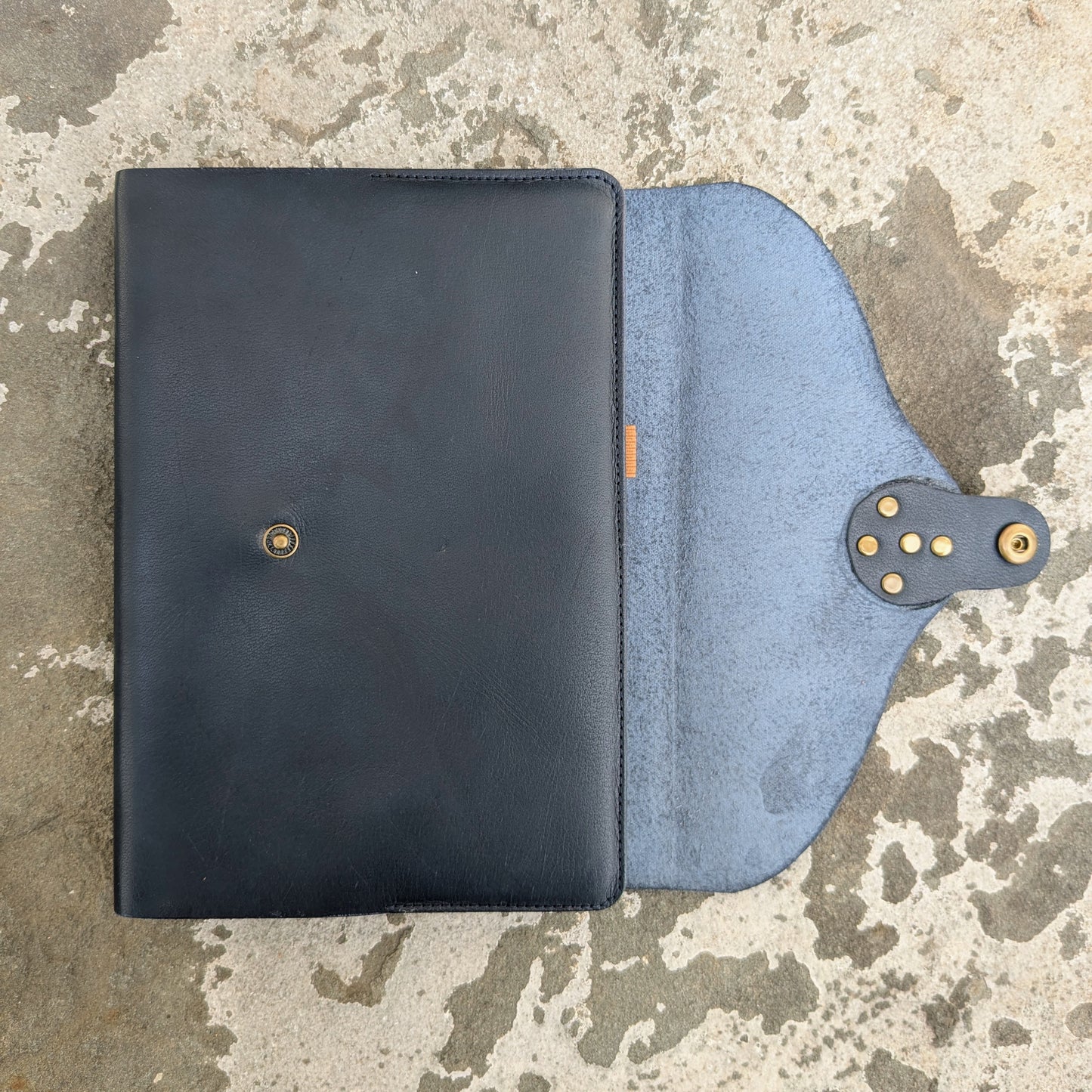Navy Leather Journal Cover