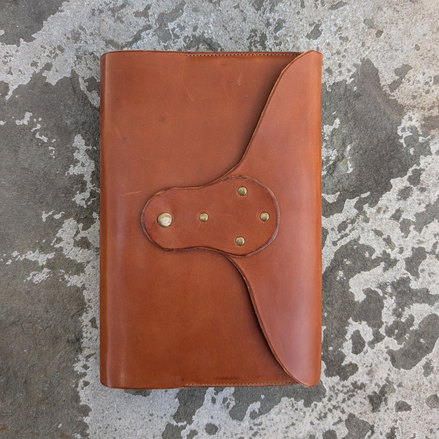 Bridle Leather Bible Cover with Thinline ESV Bible