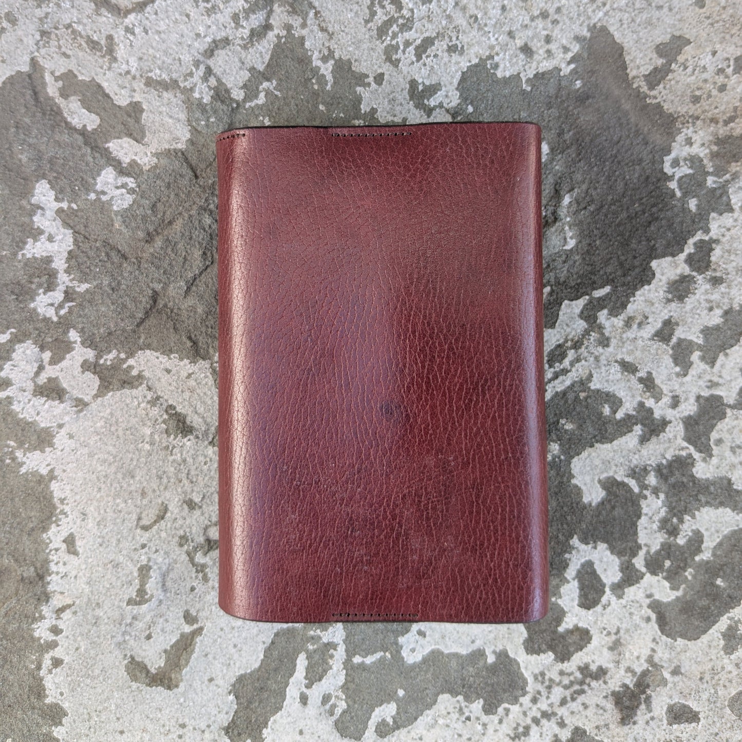 Burgundy Leather Bible Cover with Compact ESV Bible