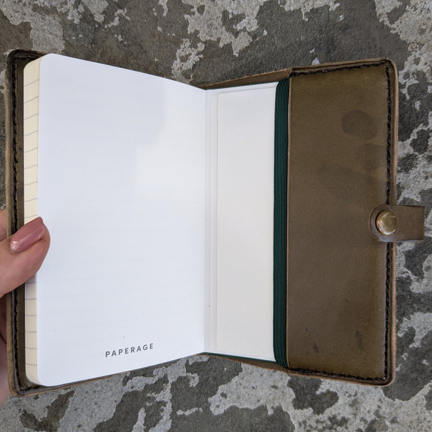 Daisies Journal in Light Olive - Small