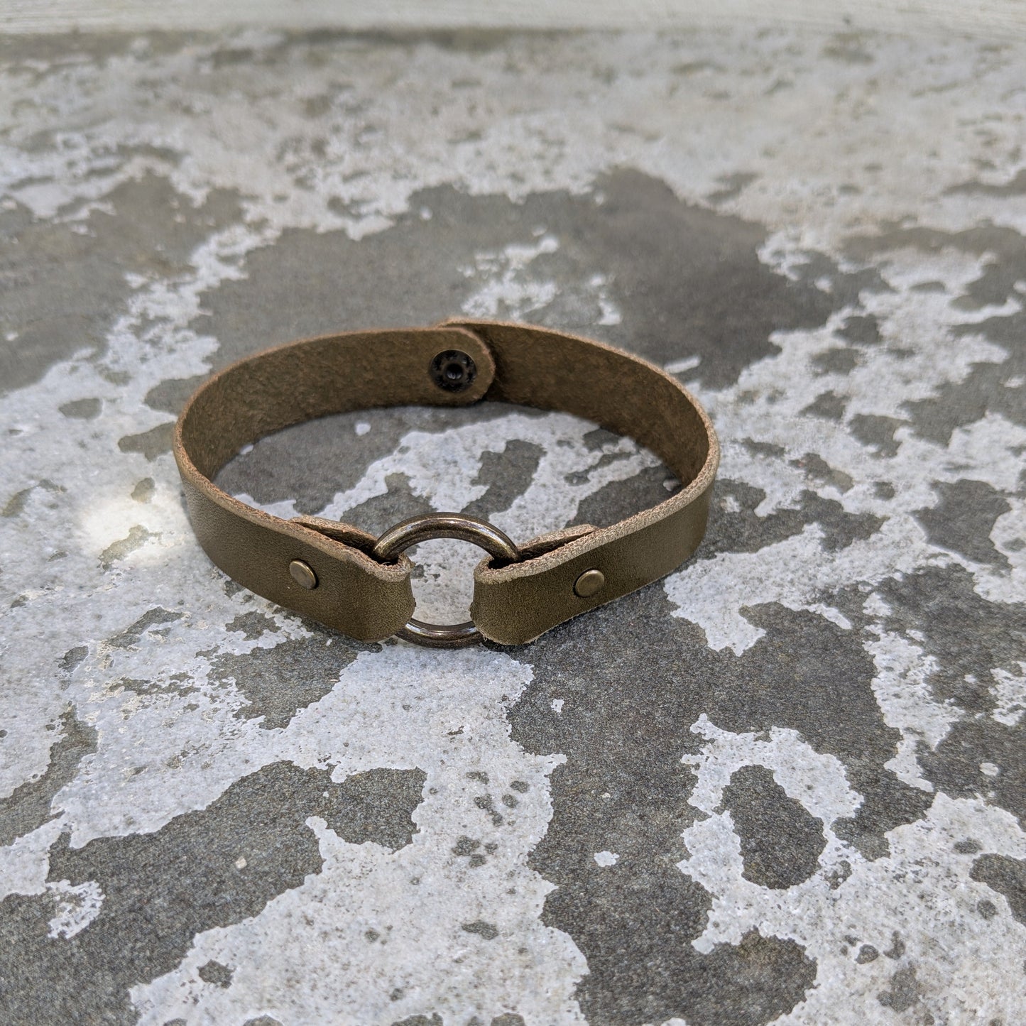 O-Ring Leather Bracelet