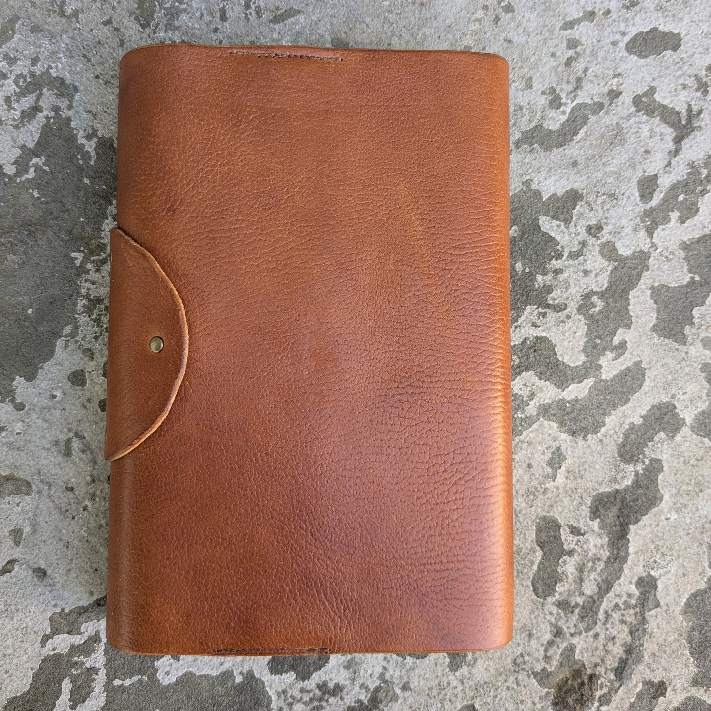 Milled Harness Leather Bible Cover with Thinline ESV Bible