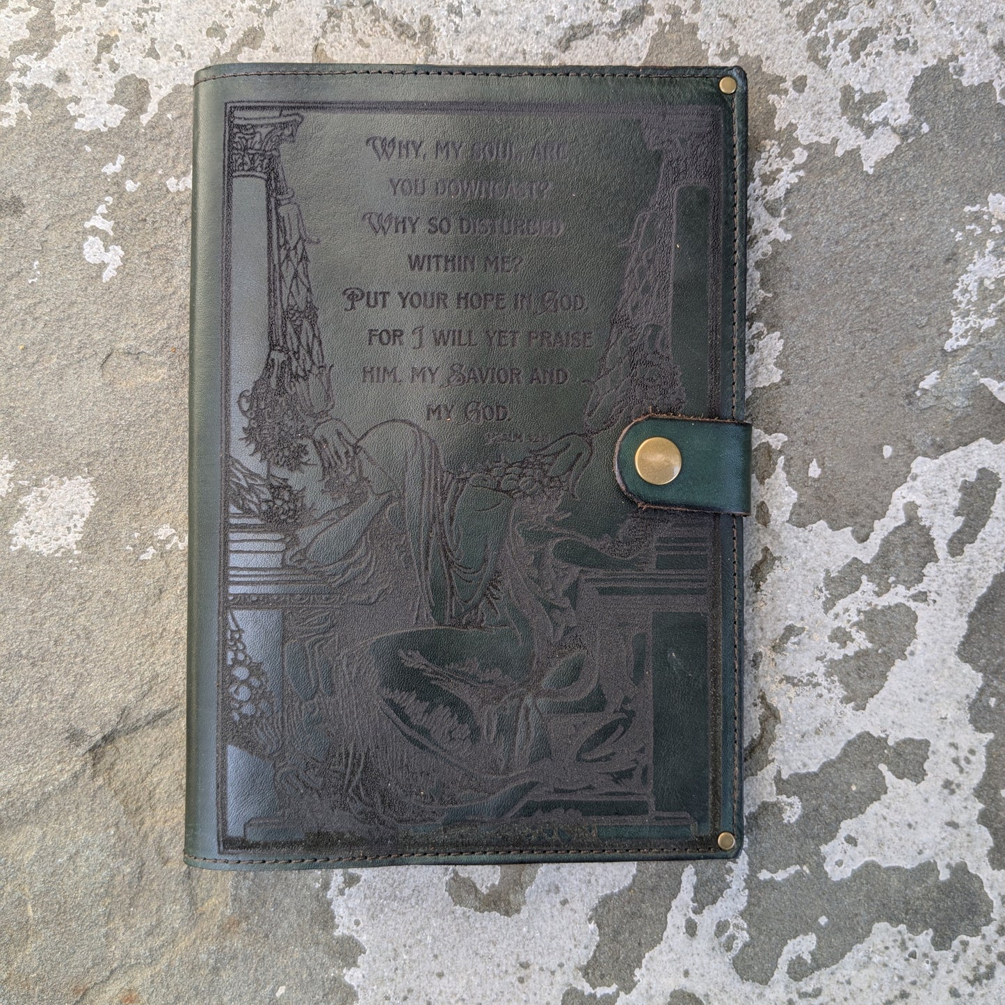 Melancholy Journal in Teal - Large