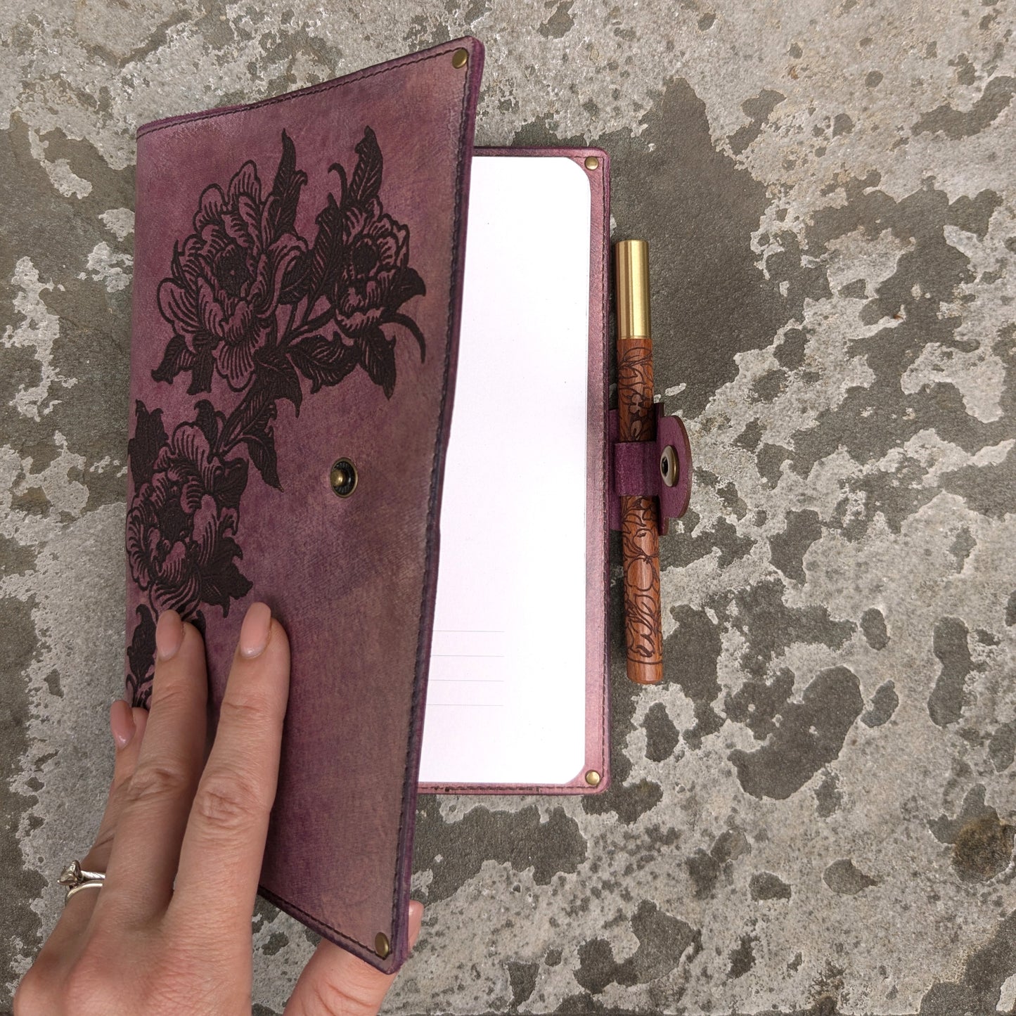 Purple Roses Large Journal