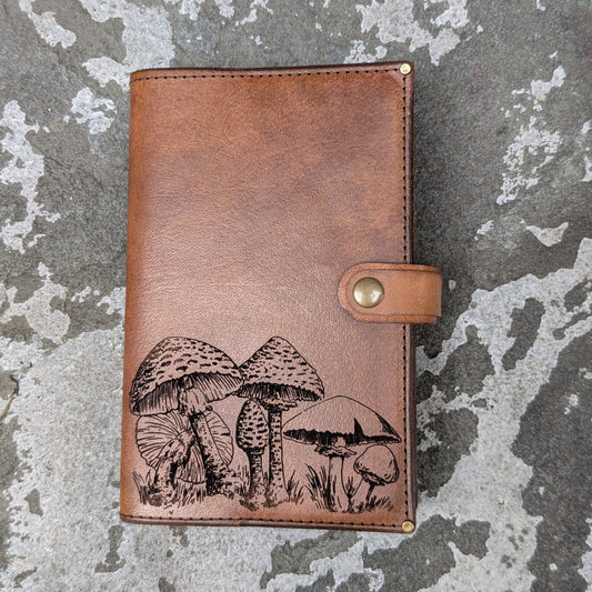 Mushrooms Tan Small Journal