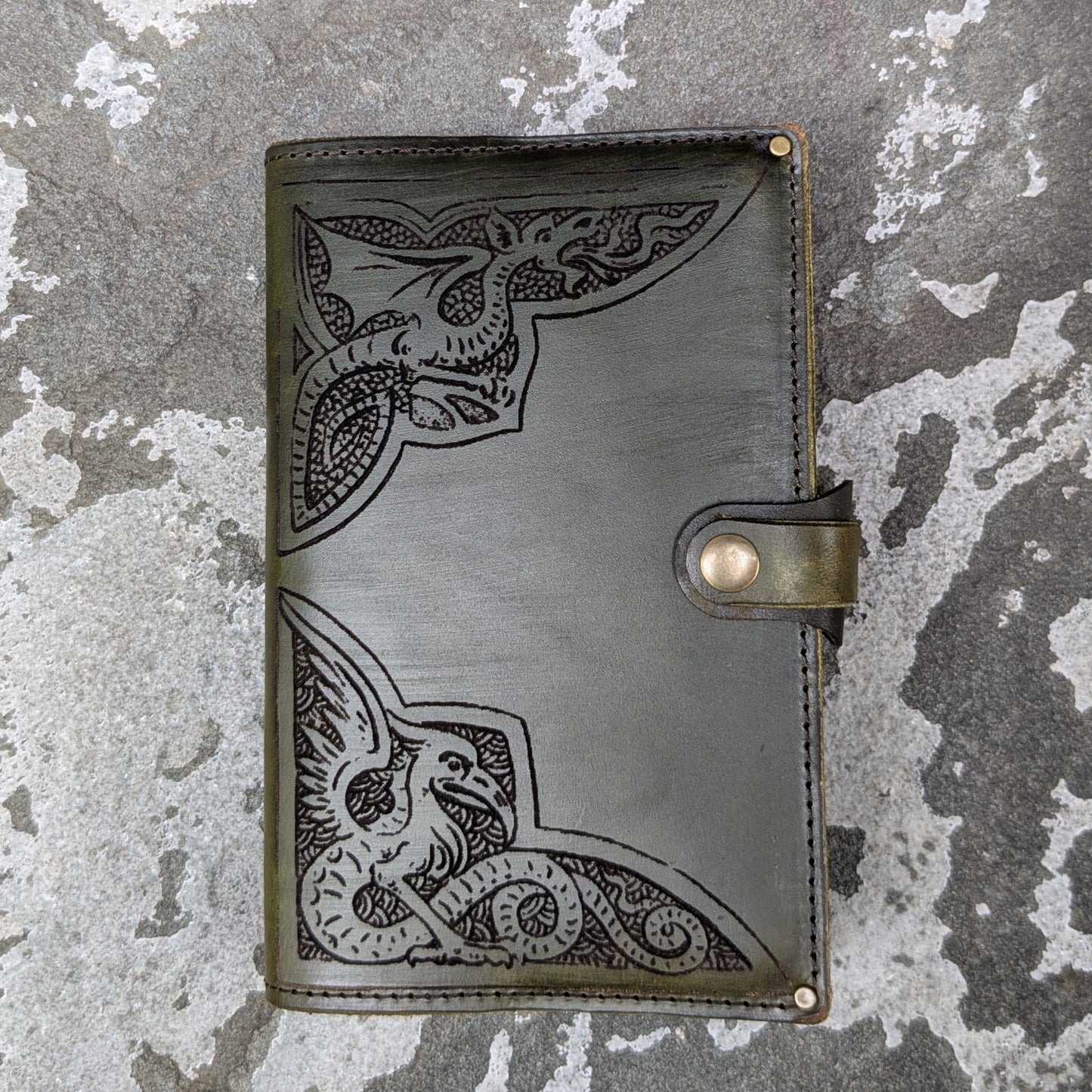 Dragon and Gryphon Green Small Journal