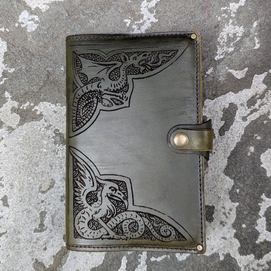 Dragon and Gryphon Green Small Journal