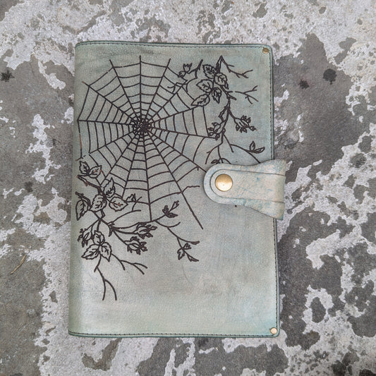 Blue Spiderweb Large Journal