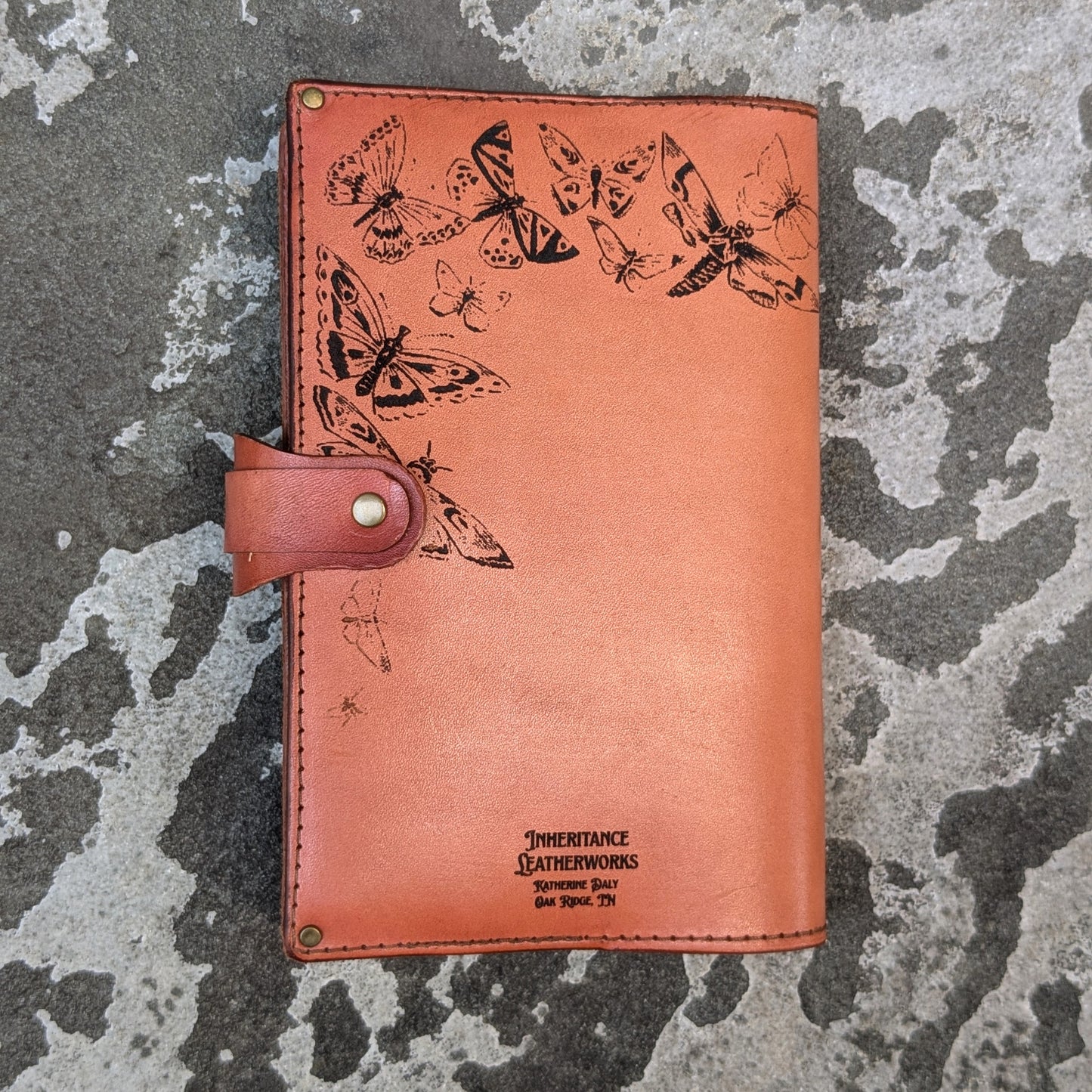 Peach Butterflies and Moths Small Journal