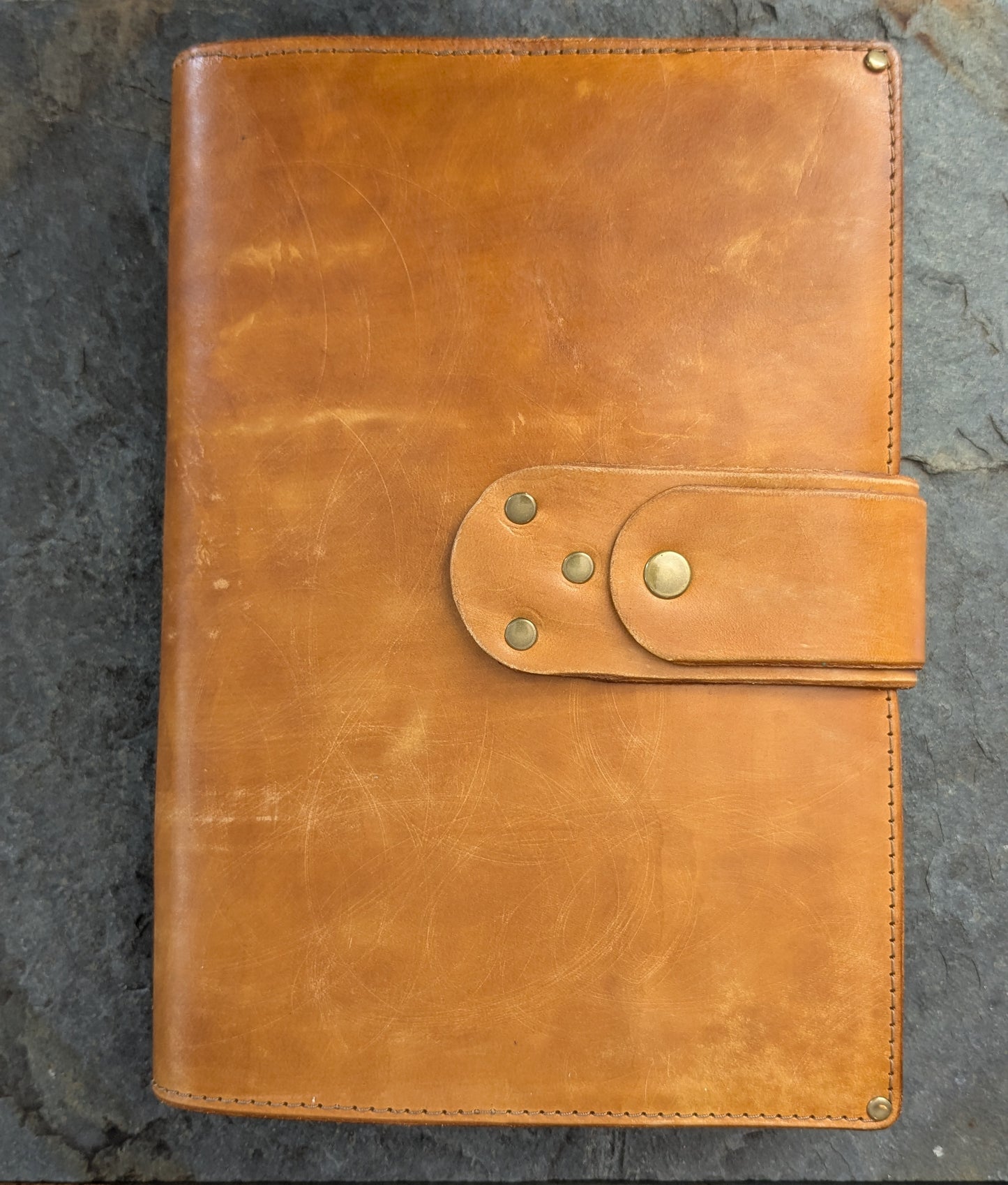 Vintage KJV Bible in Custom Leather Cover