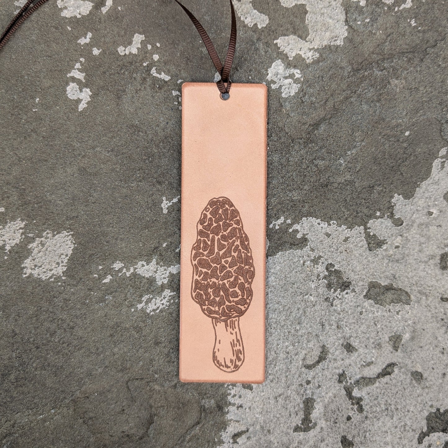 Engraved Leather Bookmark