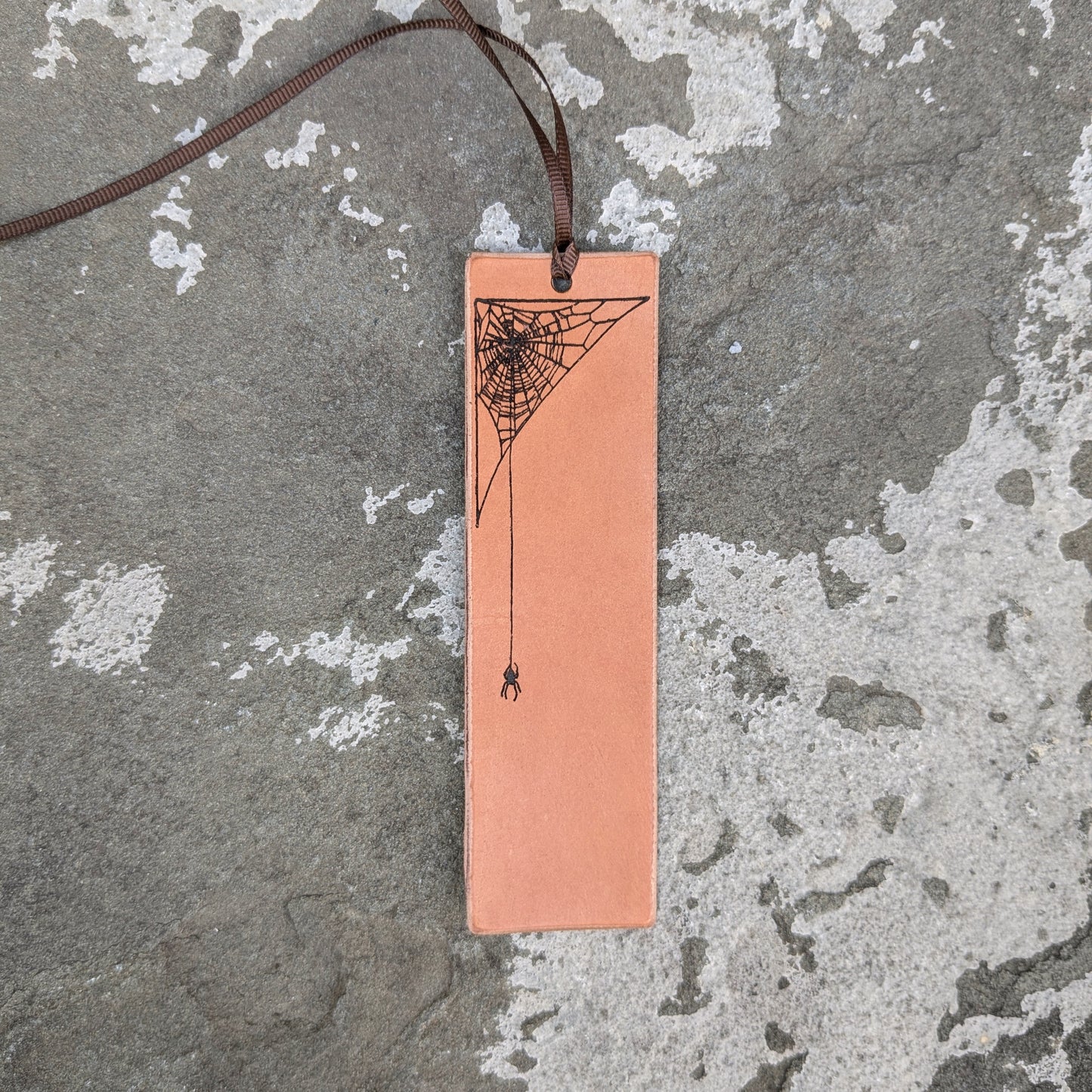 Engraved Leather Bookmark
